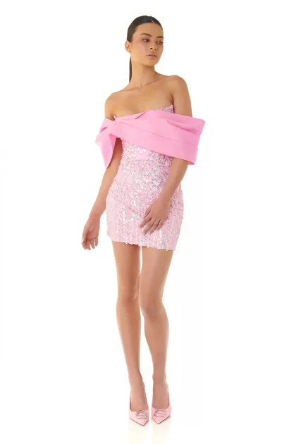 ELIYA Bianca Dress - Pink (HIRE) - Image 9
