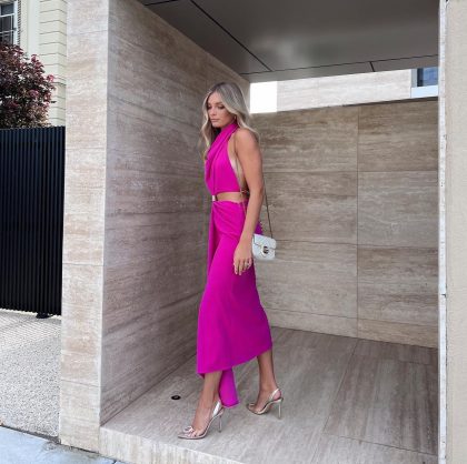 ELIYA Aphrodite Dress - Fuchsia (HIRE) - Image 2