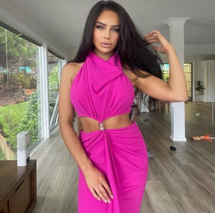 ELIYA Aphrodite Dress - Fuchsia (HIRE) - Image 6