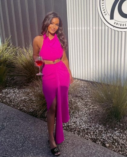 ELIYA Aphrodite Dress - Fuchsia (HIRE) - Image 8