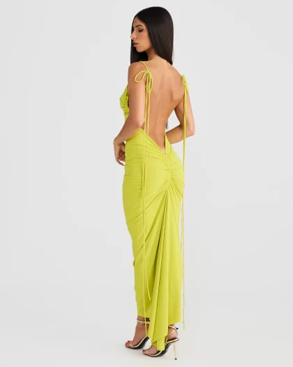MELANI Olivia Multi Way Dress - Chartreuse