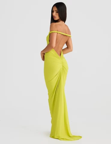 MELANI Maia Multi Way Gown - Chartreuse