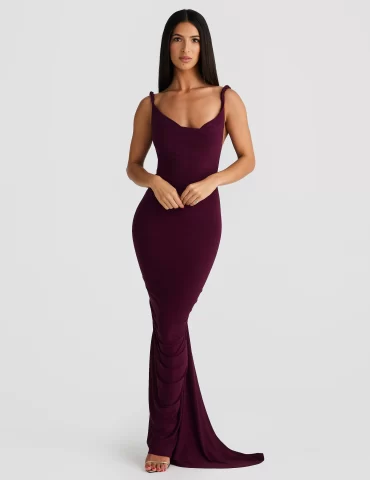 MELANI Yelena Gown - Mulberry