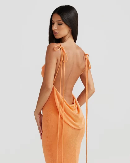 MELANI Cristina Gown - Orange - Image 3