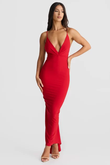 MELANI Veronica Dress - Red - Image 5