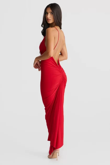 MELANI Veronica Dress - Red - Image 2