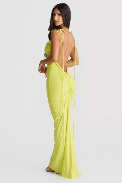 MELANI Jiani Gown - Chartreuse - Image 2