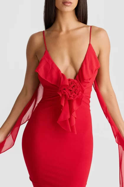 MELANI Daniela Gown - Red (HIRE) - Image 4