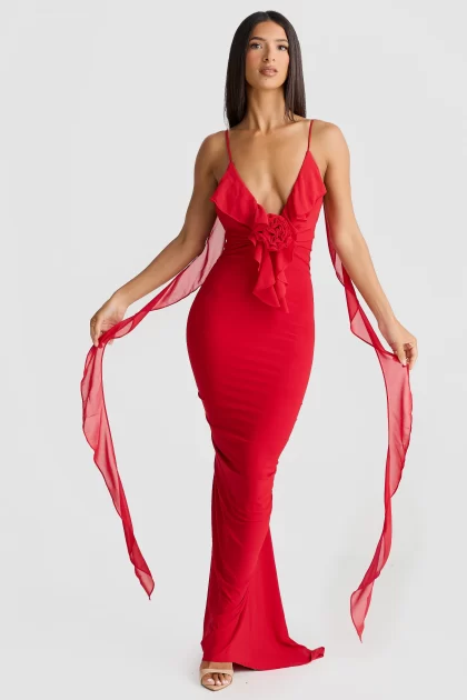 MELANI Daniela Gown - Red (HIRE) - Image 6
