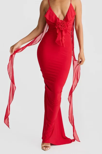 MELANI Daniela Gown - Red (HIRE) - Image 5