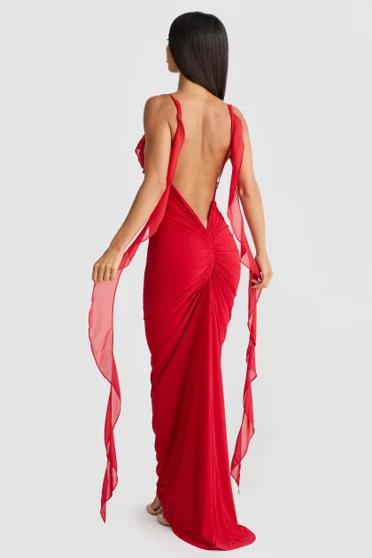 MELANI Daniela Gown - Red (HIRE) - Image 2