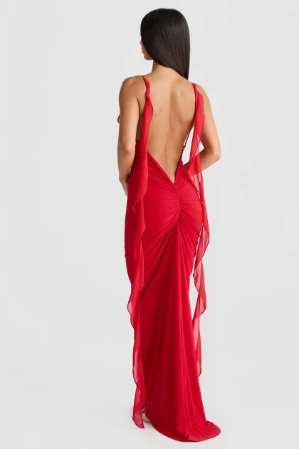 MELANI Daniela Gown - Red (HIRE) - Image 3