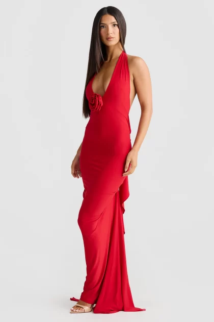 MELANI Arabella Gown - Red - Image 5