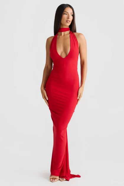 MELANI Arabella Gown - Red - Image 8