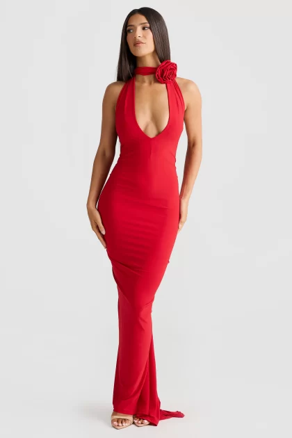 MELANI Arabella Gown - Red - Image 2