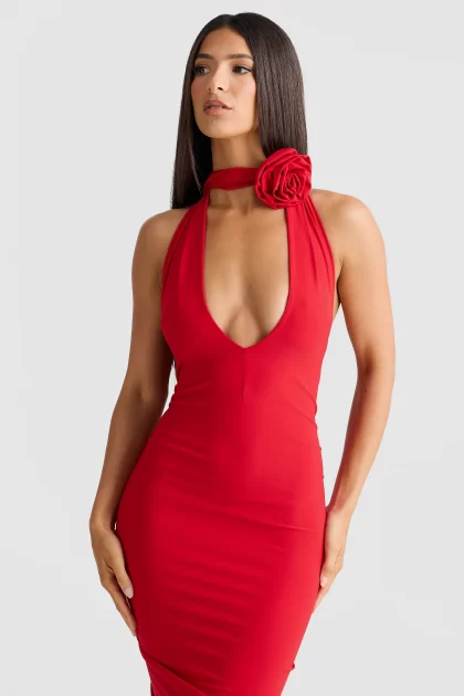 MELANI Arabella Gown - Red - Image 9