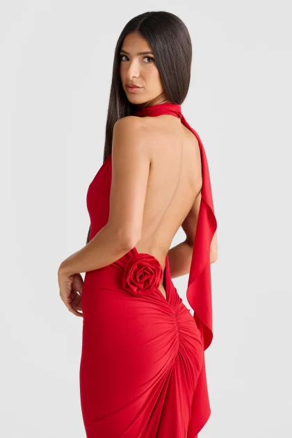 MELANI Arabella Gown - Red - Image 3