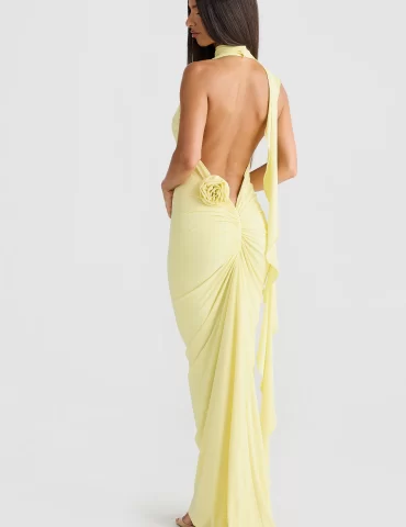 MELANI Arabella Gown - Butter Yellow