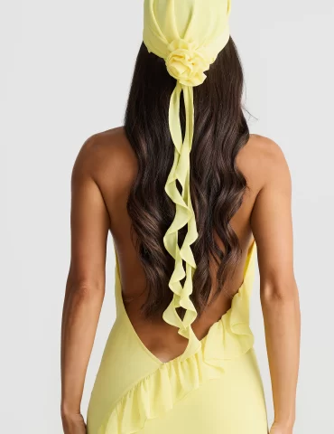 MELANI Aliya Headpiece - Butter Yellow