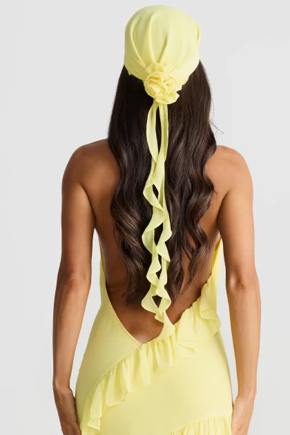 MELANI Aliya Headpiece - Butter Yellow