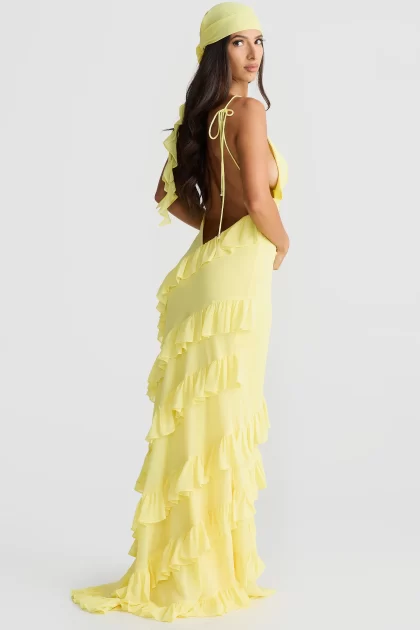 MELANI Aliya Headpiece - Butter Yellow - Image 2
