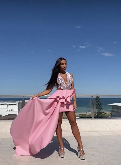 ELIYA Alessia Dress - Pink (HIRE) - Image 5