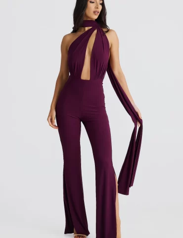 MELANI Vera Multi Way Jumpsuit - Mulberry