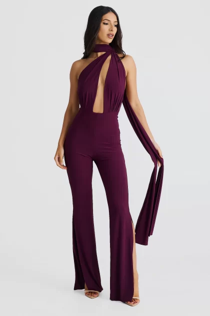 MELANI Vera Multi Way Jumpsuit - Mulberry