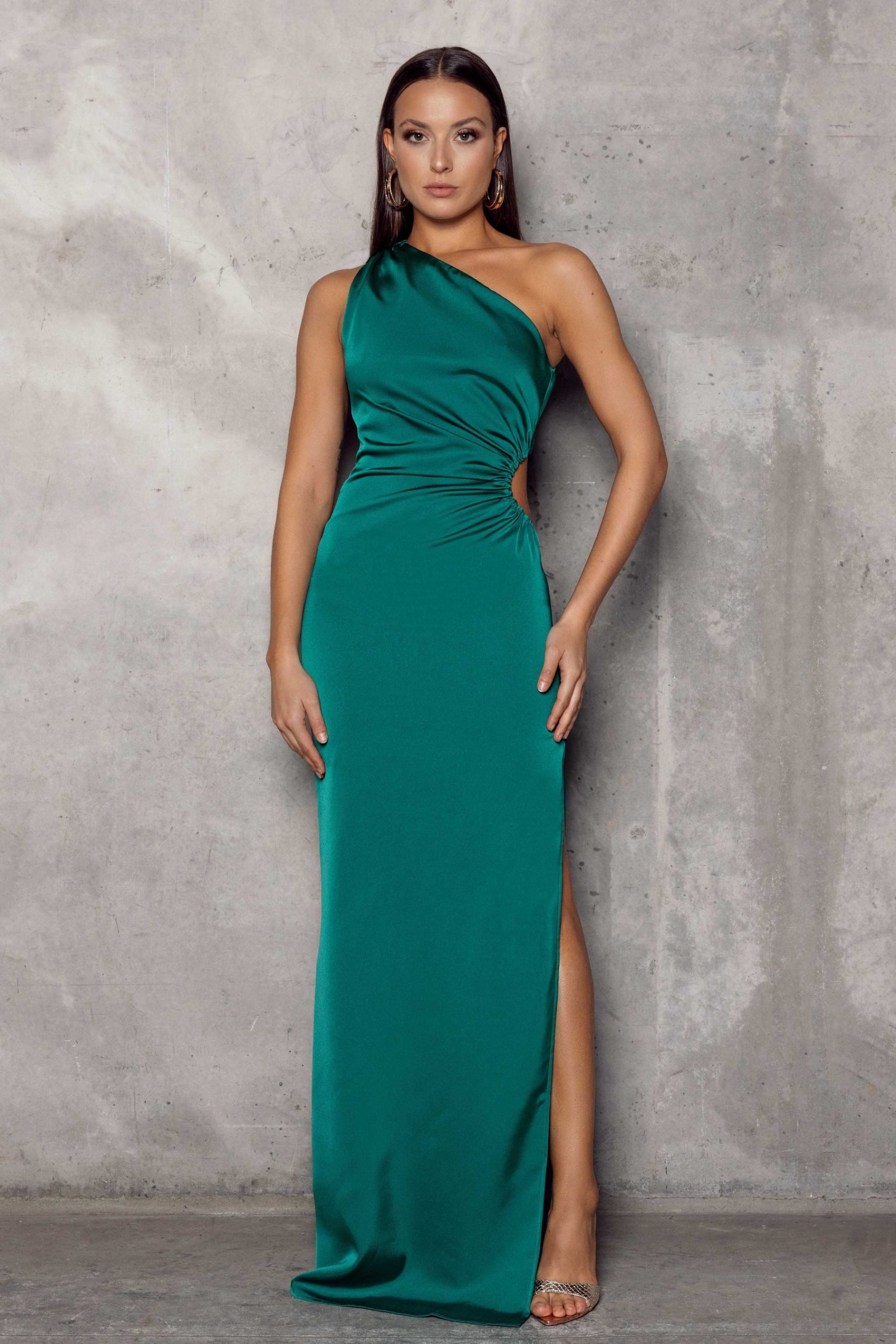 ELLE ZEITOUNE Michela Gown Emerald Green HIRE Goddess Kleopatra