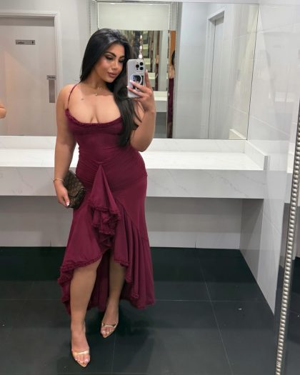 HOUSE OF CB Gabbi Dress - Wine (HIRE) - Image 10