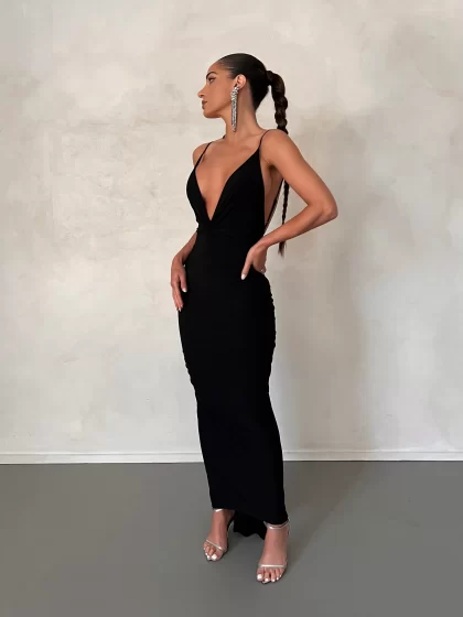 MELANI Veronica Dress - Black