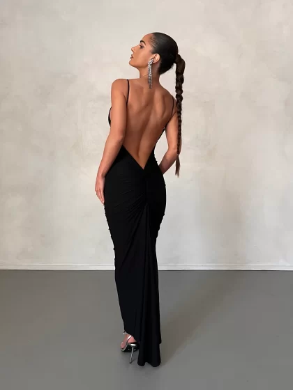 MELANI Veronica Dress - Black - Image 2