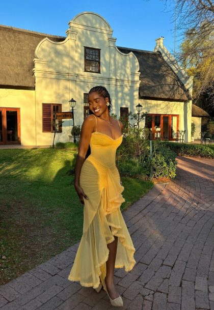 HOUSE OF CB Gabbi Dress - Apricot (HIRE) - Image 3
