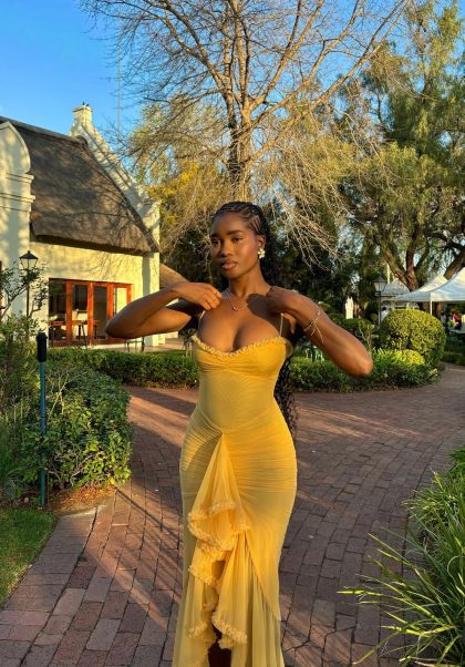 HOUSE OF CB Gabbi Dress - Apricot (HIRE) - Image 2