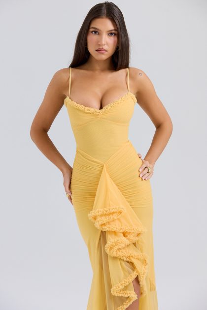 HOUSE OF CB Gabbi Dress - Apricot (HIRE) - Image 12