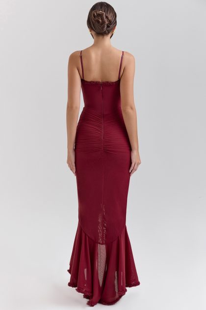 HOUSE OF CB Gabbi Dress - Wine (HIRE) - Image 8