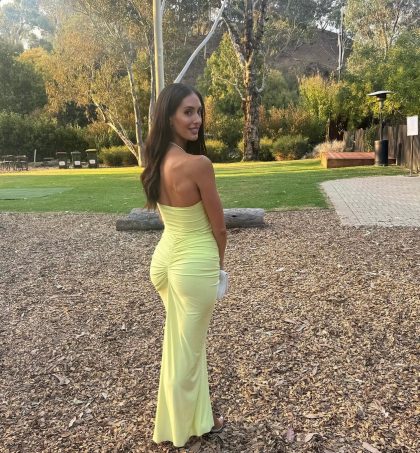 NATALIE ROLT Shontae Gown - Citron (HIRE) - Image 4