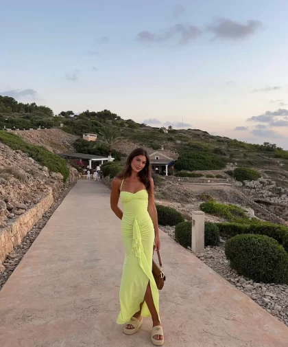 NATALIE ROLT Shontae Gown - Citron (HIRE) - Image 2