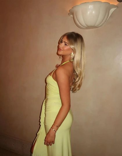 NATALIE ROLT Shontae Gown - Citron (HIRE) - Image 8