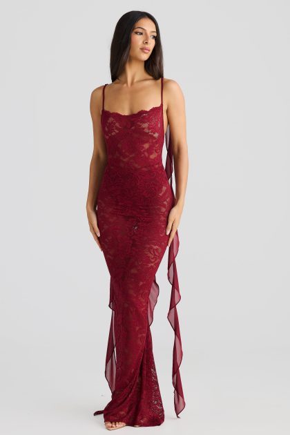 MELANI Samari Lace Gown - Shiraz - Image 3