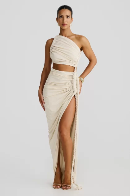 MELANI Juliana Gown - Pearl Marble (HIRE)