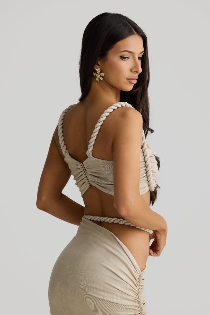 MELANI Ahria Crop - Gold Marble - Image 4