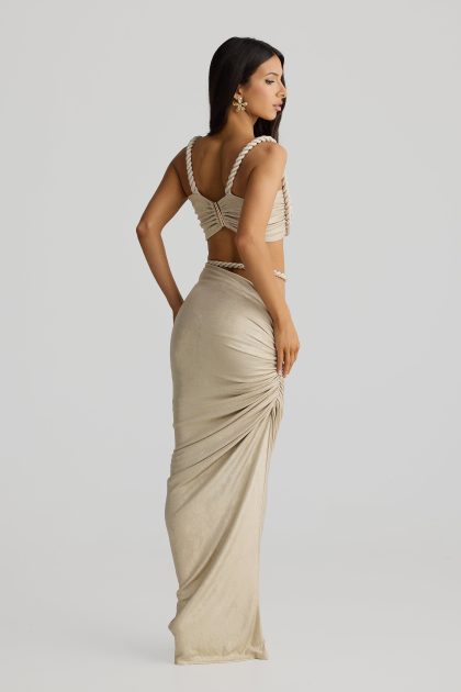 MELANI Ahria Crop - Gold Marble - Image 5