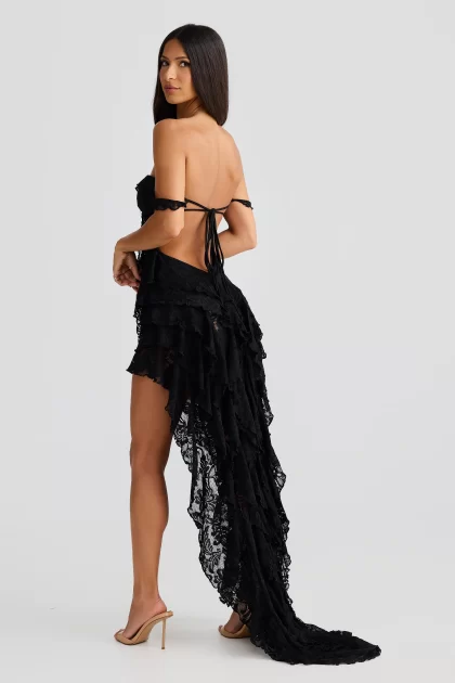 MELANI Miah Dress - Black Lace - Image 2