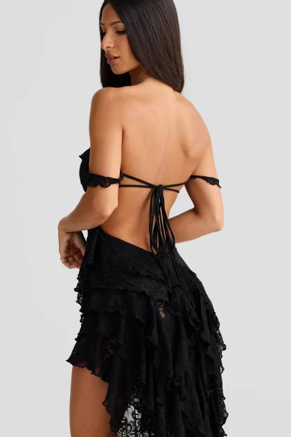 MELANI Miah Dress - Black Lace - Image 5