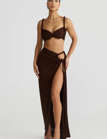 MELANI Saira Skirt - Expresso Brown