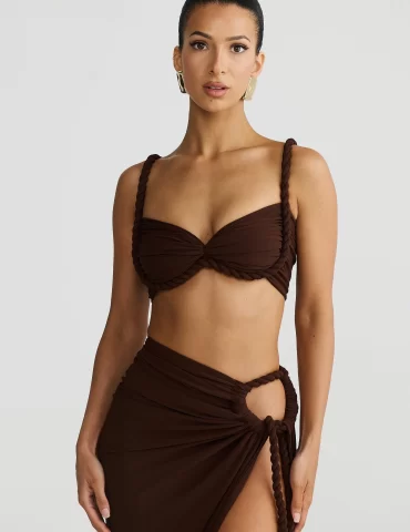 MELANI Ahria Crop - Expresso Brown