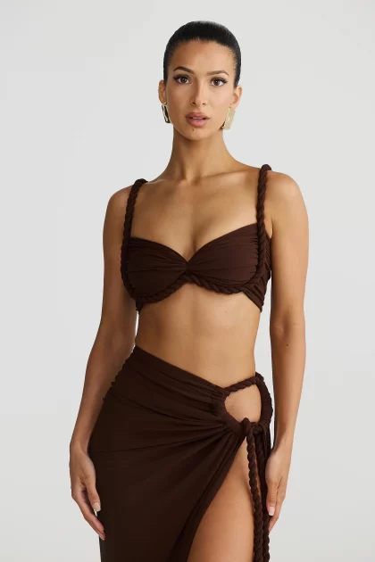 MELANI Ahria Crop - Expresso Brown