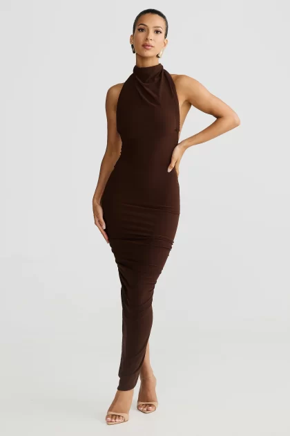 MELANI Chloe Multi Way Dress - Expresso Brown - Image 4