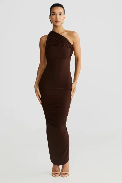 MELANI Chloe Multi Way Dress - Expresso Brown - Image 8